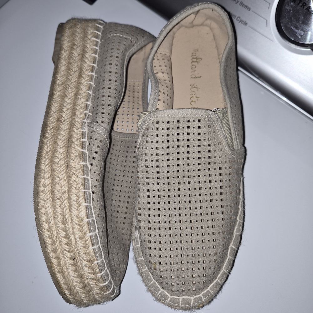 Altar'd State Tan Perforated Sandals